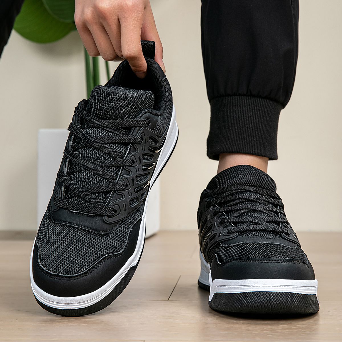 Men's new net cloth shoes casual sports shoes large size men's shoes fashion trend casual board shoes